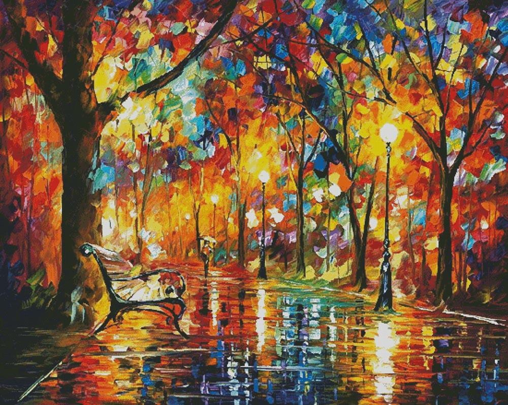 Colorful Night (Large) - Artecy Cross Stitch
