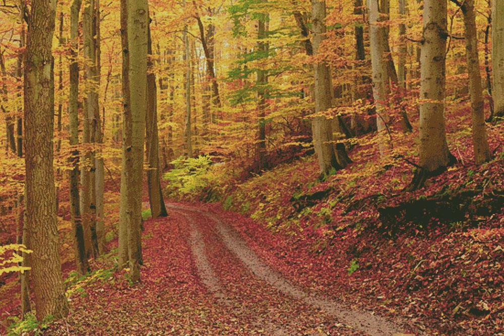 Autumn Path (Large) - Artecy Cross Stitch