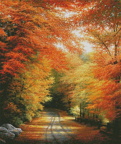 Autumn In New England (Large) - Artecy Cross Stitch