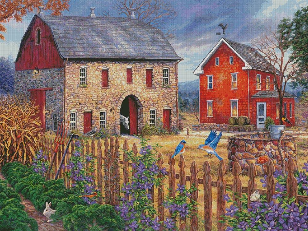 The Blue Bird Song (Large) - Artecy Cross Stitch