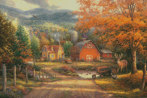 Country Roads Take Me Home (Large) - Artecy Cross Stitch
