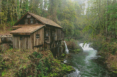 Cedar Creek Grist Mill - Artecy Cross Stitch