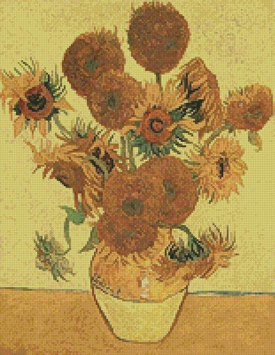 Fourteen Sunflowers 2 - Artecy Cross Stitch