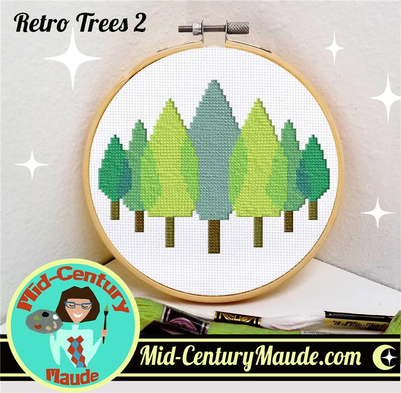 Retro Trees 2 - Mid Century Maude