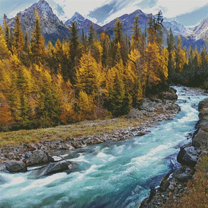 Mountain Forest Stream - Artecy Cross Stitch