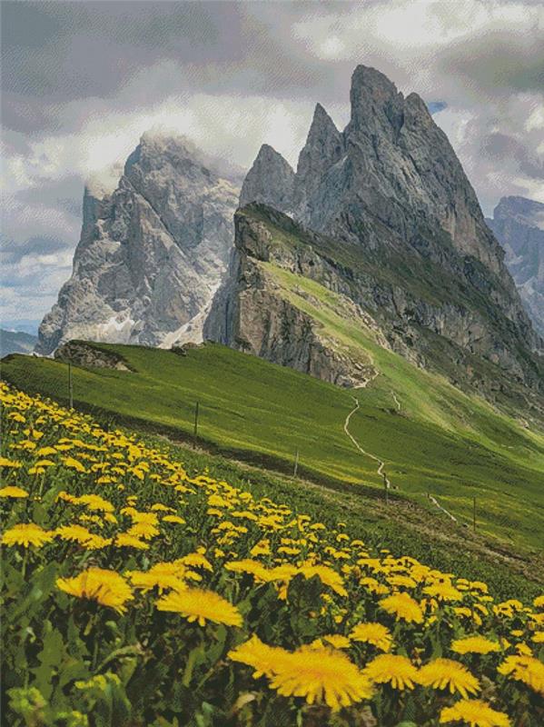 Seceda (Large) - Artecy Cross Stitch
