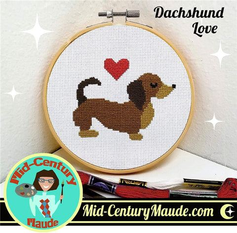 Dachshund Love - Mid Century Maude