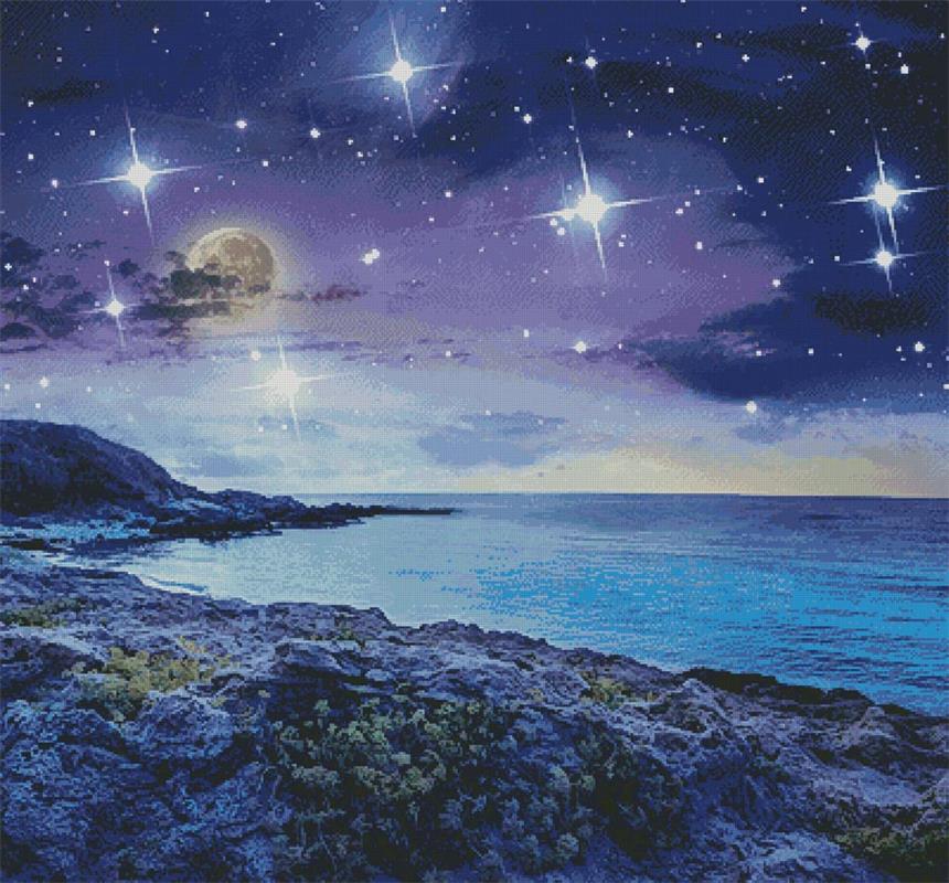 Stars In The Sky (No Wording) - Artecy Cross Stitch