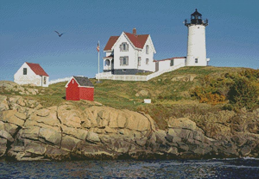 Cape Neddick Lighthouse - Artecy Cross Stitch