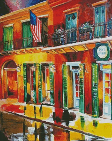 Outside Pat O'Brien's Bar - Artecy Cross Stitch