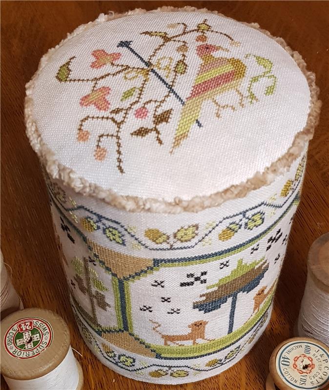 Mary Ann Kittle 1813 Pincushion Drum - Crowsfeetstitching