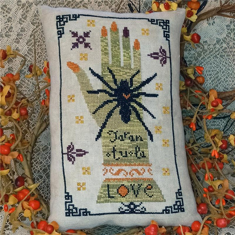 Tarantula On Witch Hand - Miss Prim Cross Stitch