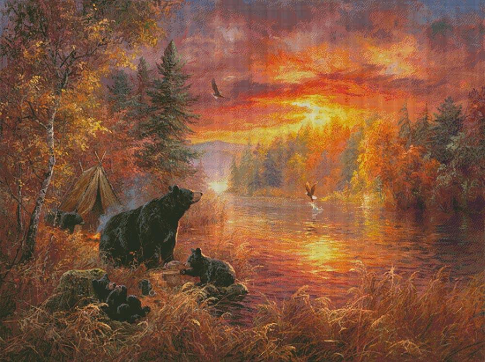 Fishing Camp (Large) - Artecy Cross Stitch