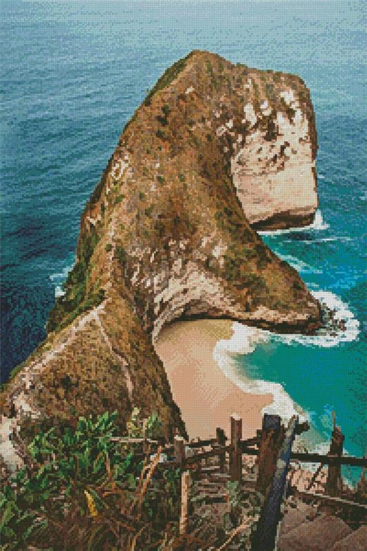 Kelingking Beach Nusa Penida - Artecy Cross Stitch