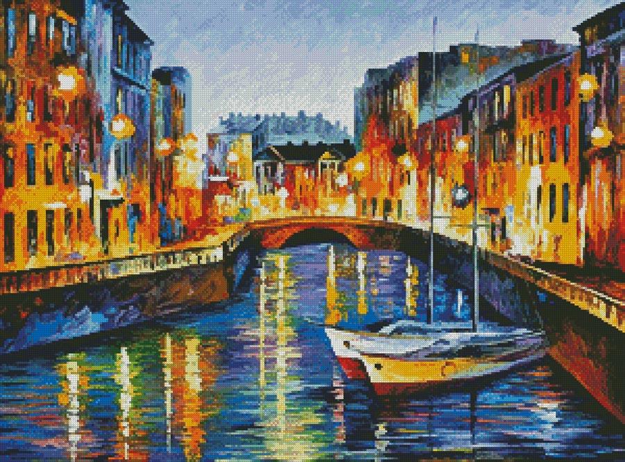 Evening River St Petersburg - Artecy Cross Stitch