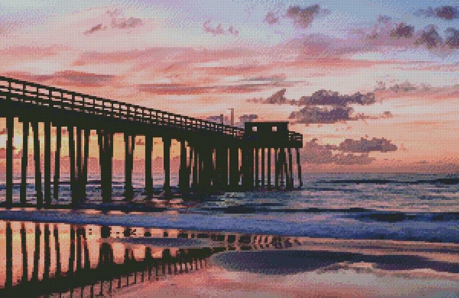 Avalon Fishing Club Pier - Artecy Cross Stitch