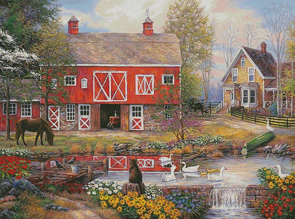 Reflections On Country Living (Large) - Artecy Cross Stitch