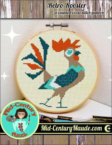 Retro Rooster - Mid Century Maude