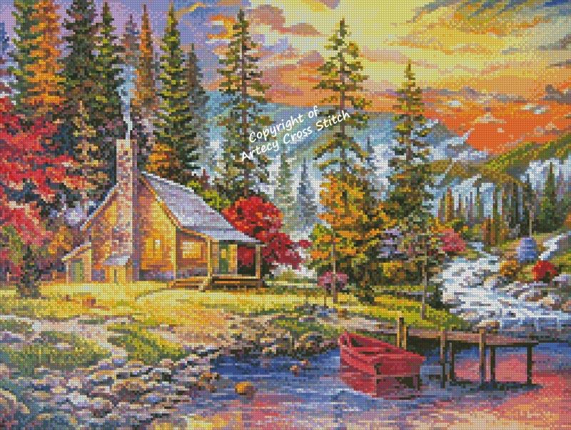 Sunset On The Lake - Artecy Cross Stitch
