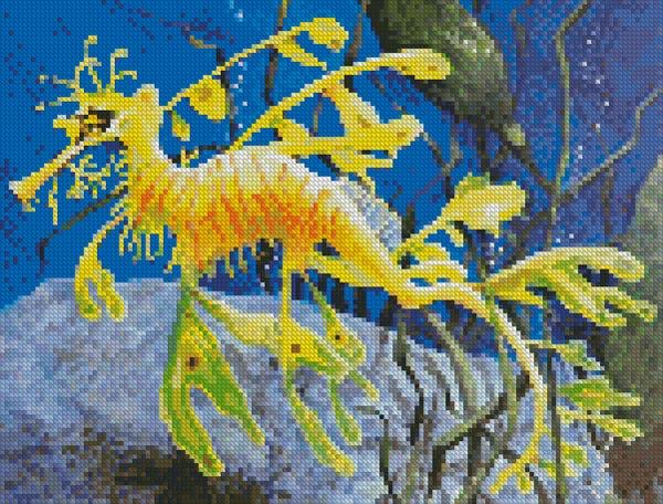 Mini Yellow Leafy Sea Dragon - Artecy Cross Stitch