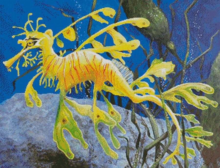 Yellow Leafy Sea Dragon - Artecy Cross Stitch