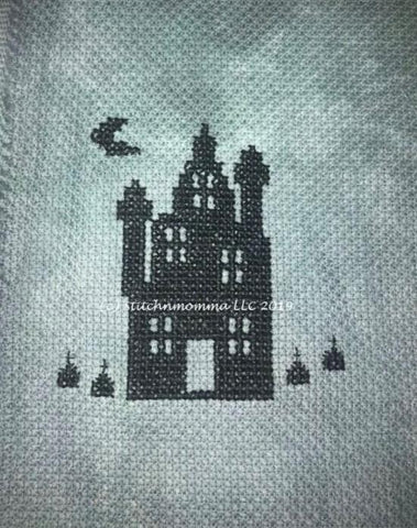 Magnificent Minis: Haunted House Silhouette  - Stitchnmomma