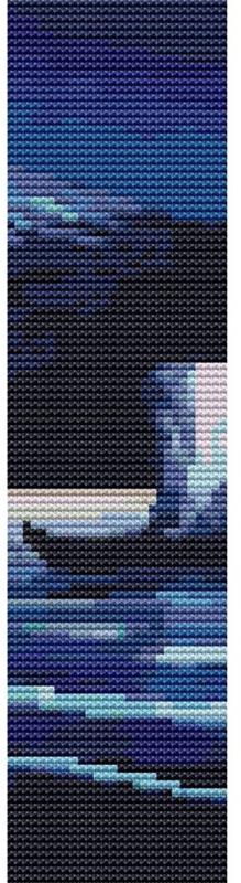 Moonlight On Mount Fuji Bookmark - Art of Stitch, The