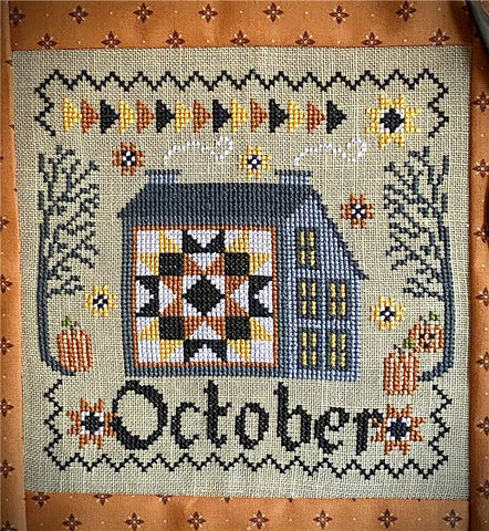 October Patchwork Saltbox - The Woolly Ewe