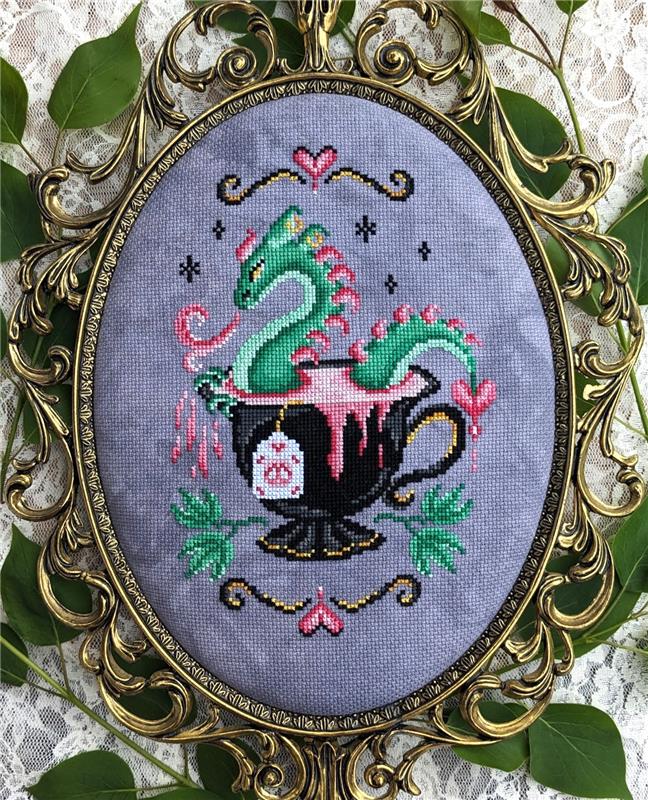 Bleeding Hearts Brew Tea Dragon - Haunted Frames