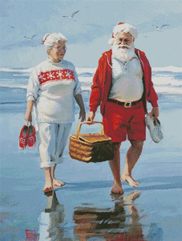 Barefoot On The Beach - Artecy Cross Stitch