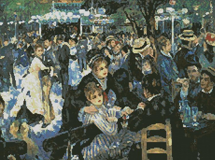 The Ball At The Moulin De La Galette - Artecy Cross Stitch