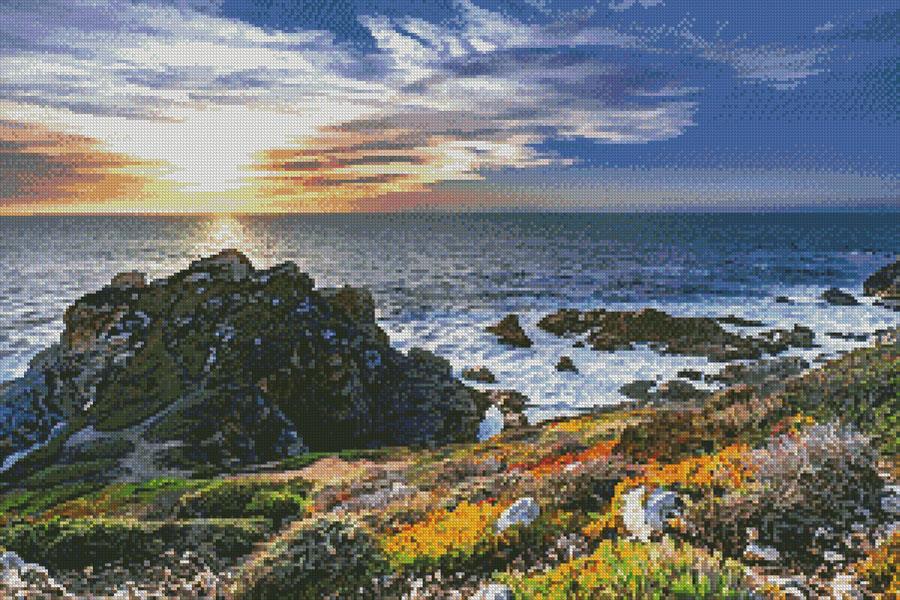 Seaside Landscape - Artecy Cross Stitch