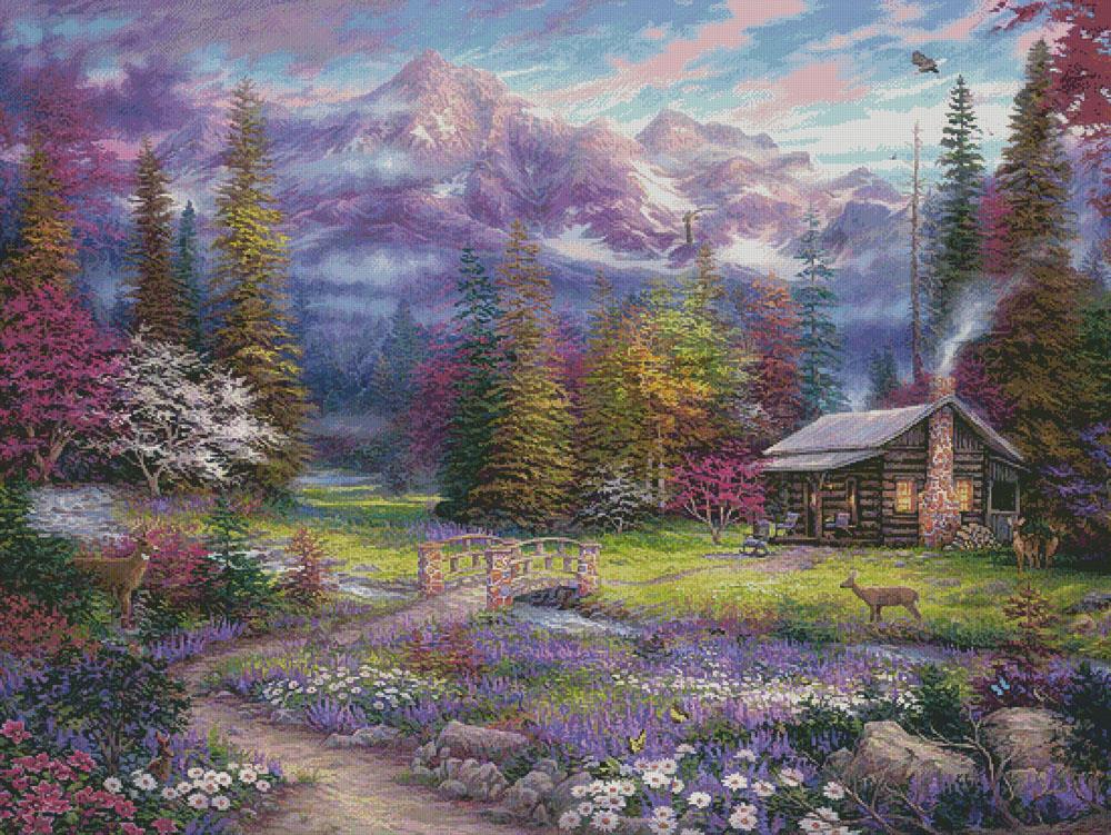 Inspiration Of Spring Meadows (Large) - Artecy Cross Stitch