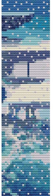 Snow On Lake Bookmark - Art of Stitch, The