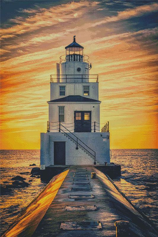 Manitowoc Lighthouse (Large) - Artecy Cross Stitch