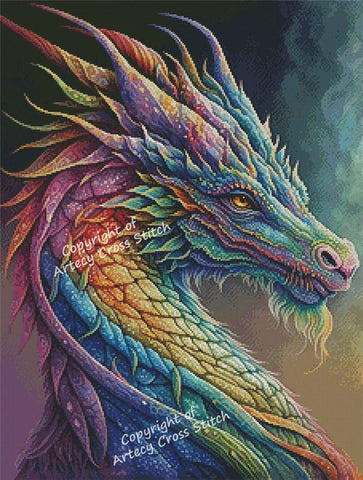 Rainbow Dragon 2 - Artecy Cross Stitch