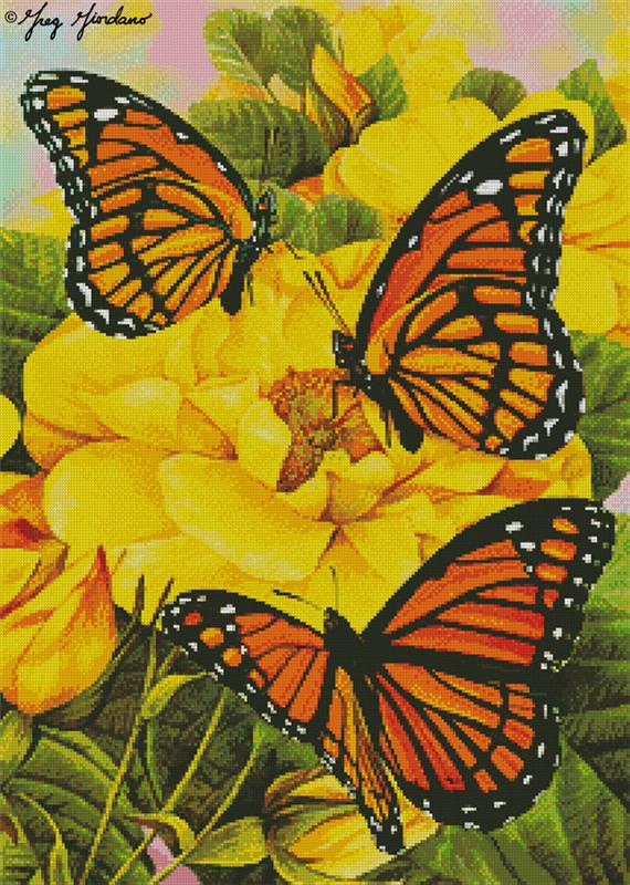 Monarch Butterflies - Artecy Cross Stitch