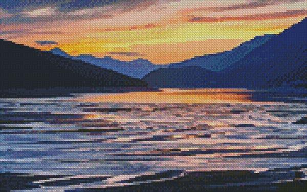 Mini Sunset In Jasper - Artecy Cross Stitch