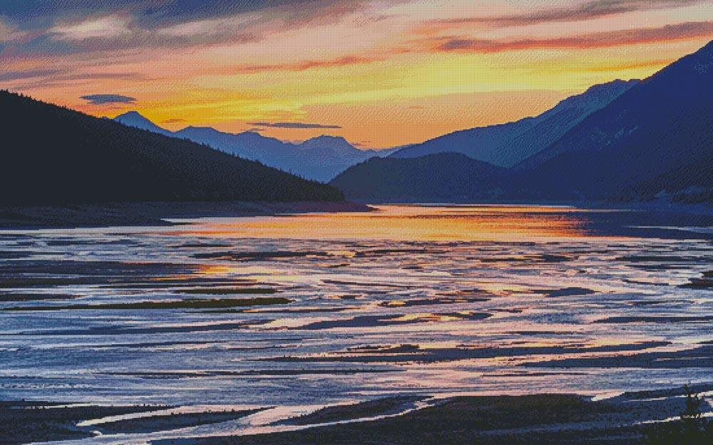 Sunset In Jasper (Large) - Artecy Cross Stitch
