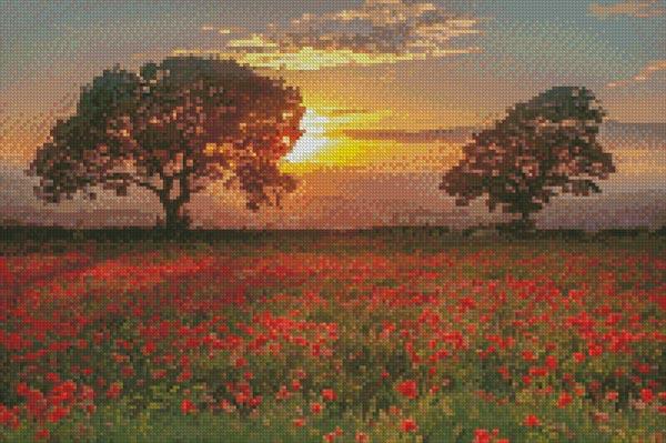 Mini Poppies Sunset - Artecy Cross Stitch