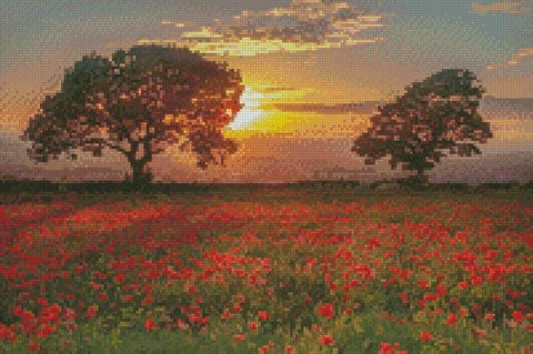 Mini Poppies Sunset - Artecy Cross Stitch