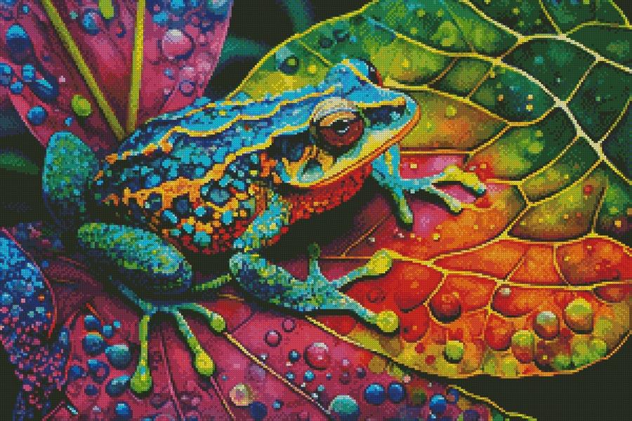 Tropical Frog  - Artecy Cross Stitch
