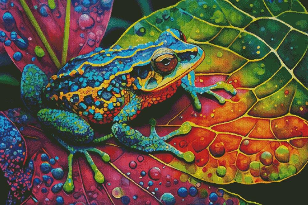 Tropical Frog (Large) - Artecy Cross Stitch