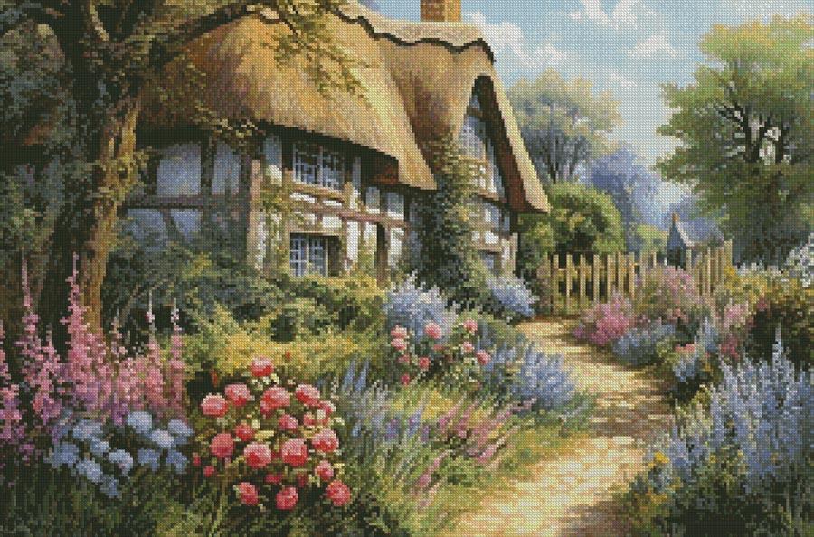 Garden Cottage 1 - Artecy Cross Stitch