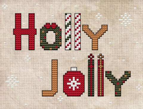 Holly Jolly - Cute Embroidery by Kate