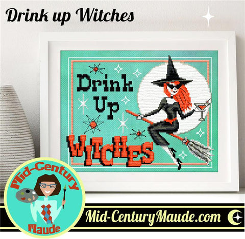 Drink Up Witches - Mid Century Maude