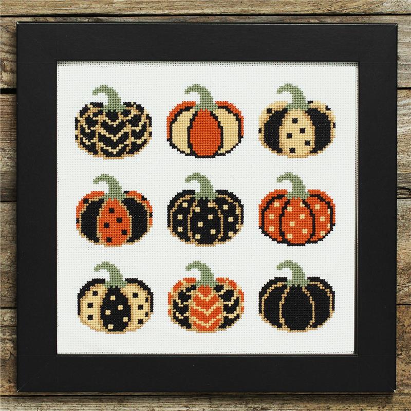 Painted Pumpkins - Lola Crow Cross Stitch