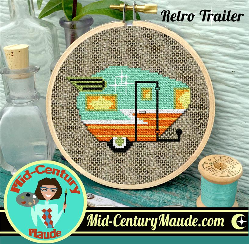 Retro Trailer - Mid Century Maude