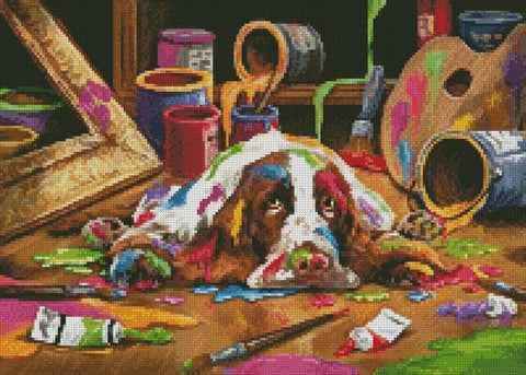 Mini Artistic Dog - Artecy Cross Stitch