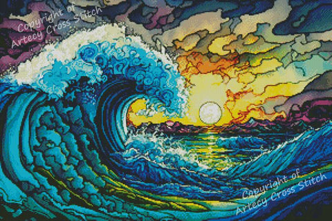 Colourful Ocean - Artecy Cross Stitch